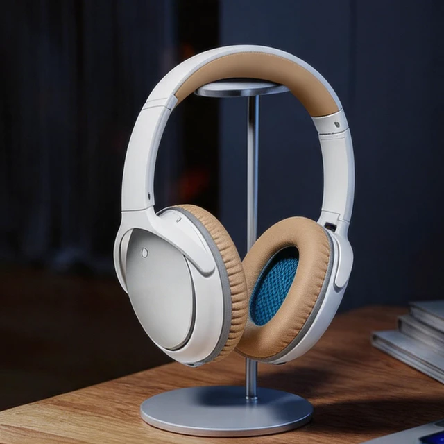 Alt view image 3 of 7 - Headband Cover for Bose QuietComfort 25(QC25), White/Beige Perfect Fit, Simple Quick Install, Pressure Relief, Enhanced Durability, Ergonomic, Long Sessions, High-Density Foam