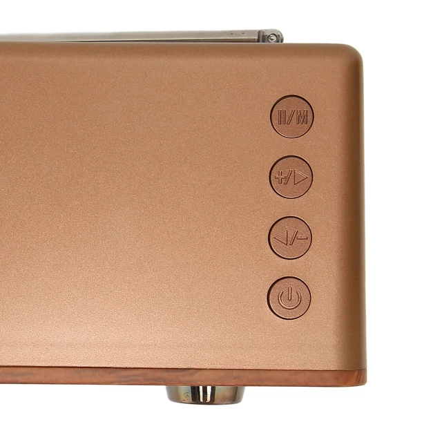 Alt view image 5 of 7 - Retro Speaker Vintage Classic Speaker Mini Radio Speaker with LED Light External Ambient Lights Support Memory Card U Disk for PC Laptop(Wood Color)