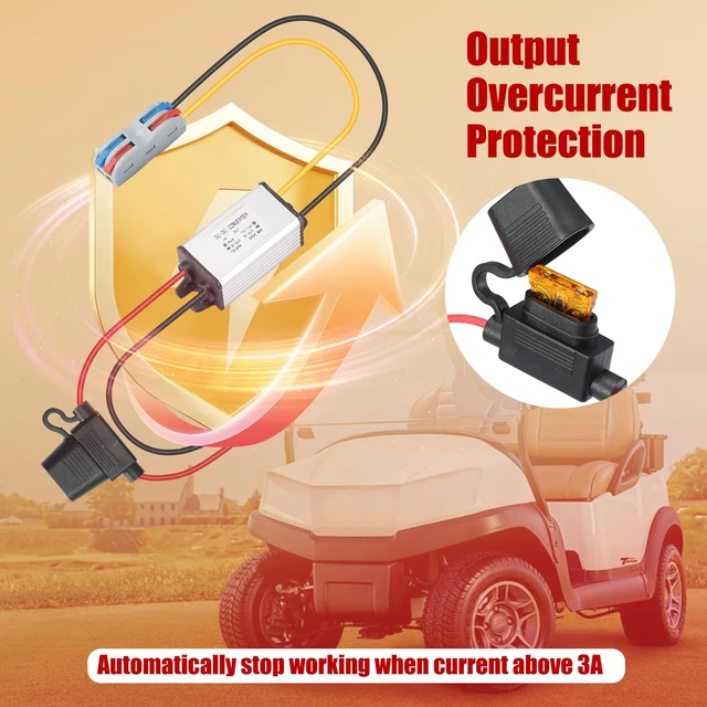 Alt view image 3 of 6 - DC 3A 36W 24V to 12V Step Down Converter Reducer Transformer with Fuse Power Supply for CNC Equipment Switches Photovoltaic Panels etc
