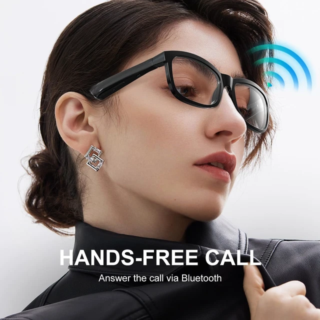 Alt view image 2 of 7 - Bluetooth Glasses,UV Protection,Long Battery Life,USB C Charging Bluetooth Sunglasses, Smart Glasses, Polarized Lenses,Bluetooth Glasses for Women&Men, Hands-Free Calls,Voice Assistance