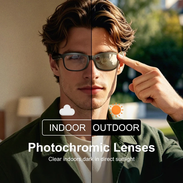 Alt view image 4 of 7 - Bluetooth Glasses,UV Protection,Long Battery Life,USB C Charging Bluetooth Sunglasses, Smart Glasses, Polarized Lenses,Bluetooth Glasses for Women&Men, Hands-Free Calls,Voice Assistance