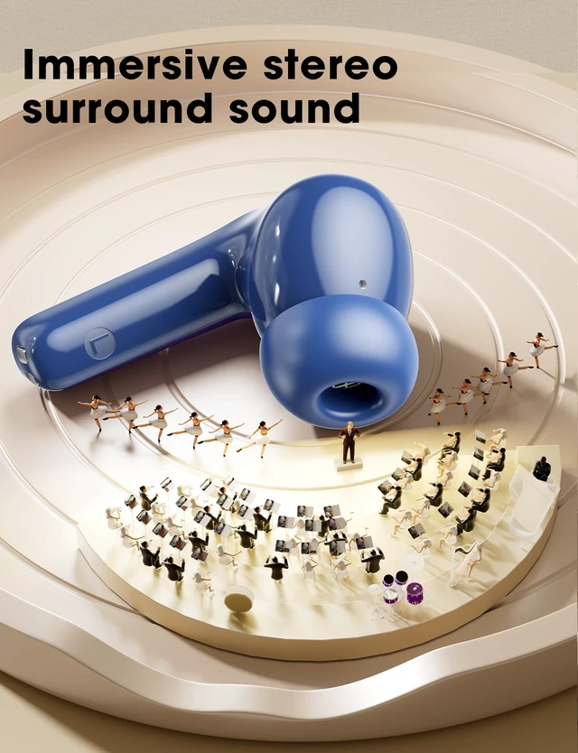 Alt view image 2 of 7 - Wireless Earbuds, 2026 Ear Buds with Big Bass Stereo Sound