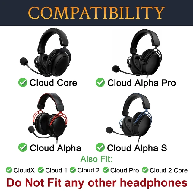 Alt view image 2 of 7 - Headband Sliders for HyperX Cloud(1/2/Pro/Core/Alpha) - Black for Cloud(1/2/Pro/Core/2 Core/Alpha/Alpha S/Alpha Pro), CloudX
