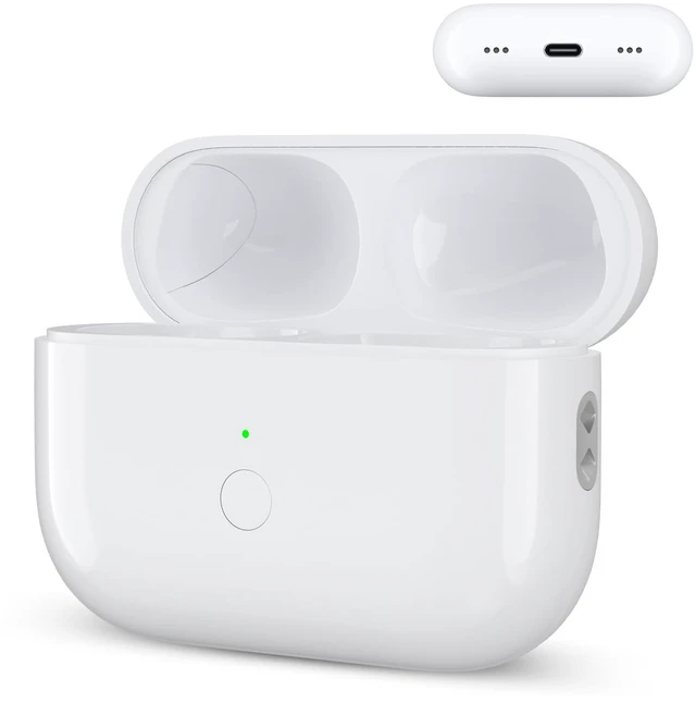 Main image of Wireless Airpod Pro Charging Case Replacement for 2nd & 1st Gen(USB-C) Replacement Charger with Fast Pairing, Audio Alerts, Type-C Charging Port (No Earbuds)