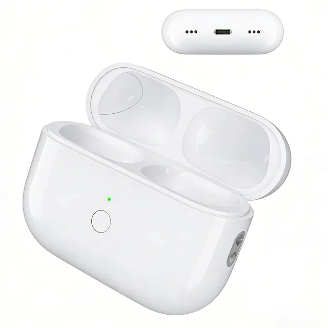 Main image of Wireless Airpod Pro Charging Case Replacement for 2nd & 1st Gen(LightNing) Replacement Charger With Bluetooth Sync Button, Fast Pairing & Audio Alerts, LightNing Port(No Earbuds)