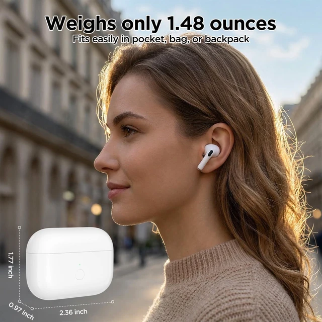 Alt view image 7 of 7 - Wireless Airpod Pro Charging Case Replacement for 2nd & 1st Gen(USB-C) Replacement Charger with Fast Pairing, Audio Alerts, Type-C Charging Port (No Earbuds)