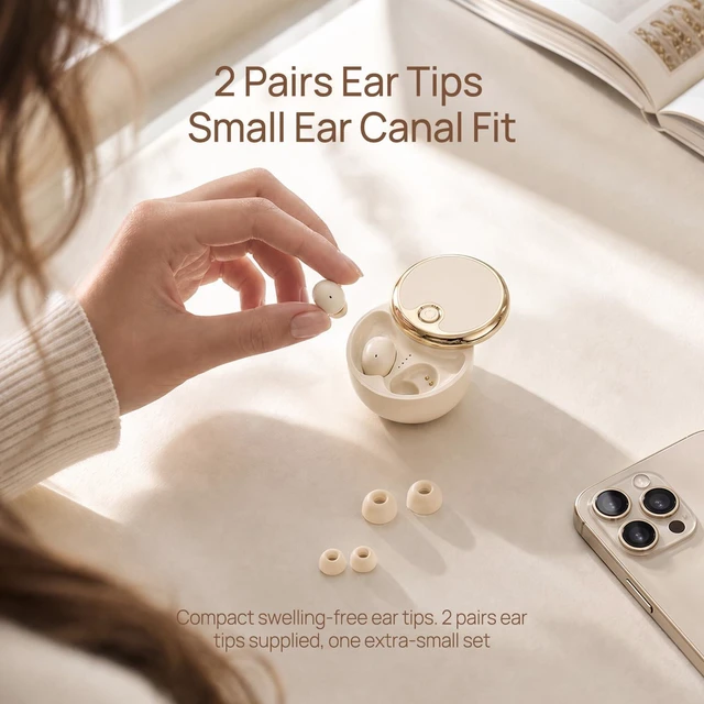 Alt view image 5 of 7 - Invisible Mini Earbuds Wireless Bluetooth Hidden for Work Small Invisible Ear Buds Smallest Headphones Tiny Micro Small Discreet Sleep Earbuds Sleeping Side Sleeper