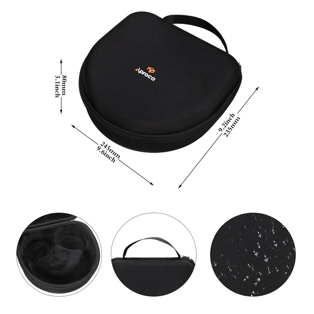 Alt view image 6 of 7 - Case Compatible with Anker Soundcore Space One Active Noise Cancelling Headphones, Portable Hard Storage Bag for Accessories (Case Only)