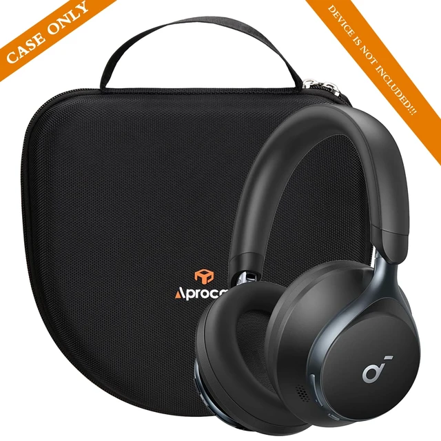 Alt view image 5 of 7 - Case Compatible with Anker Soundcore Space One Active Noise Cancelling Headphones, Portable Hard Storage Bag for Accessories (Case Only)