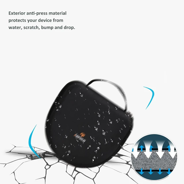 Alt view image 7 of 7 - Case Compatible with Anker Soundcore Space One Active Noise Cancelling Headphones, Portable Hard Storage Bag for Accessories (Case Only)