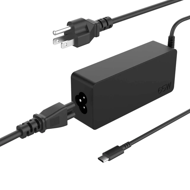 Main image of PD 65W USB C Laptop Charger Compatible with LG Gram 14 15 16 17 Series Compatible with LG Gram 14Z90Q 15Z90Q 16T90P 16Z90P 16T90Q 17Z90P 17Z95P 17Z90Q 17Z90R 17Z90S Power Cord AC Adapter Type C