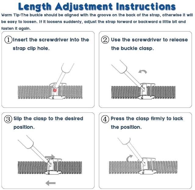 Alt view image 7 of 7 - Metal Band Compatible with Fitbit Charge 2 / Charge 2 HR Mesh Woven Stainless Steel Smartwatch Wristbands Replacement Strap