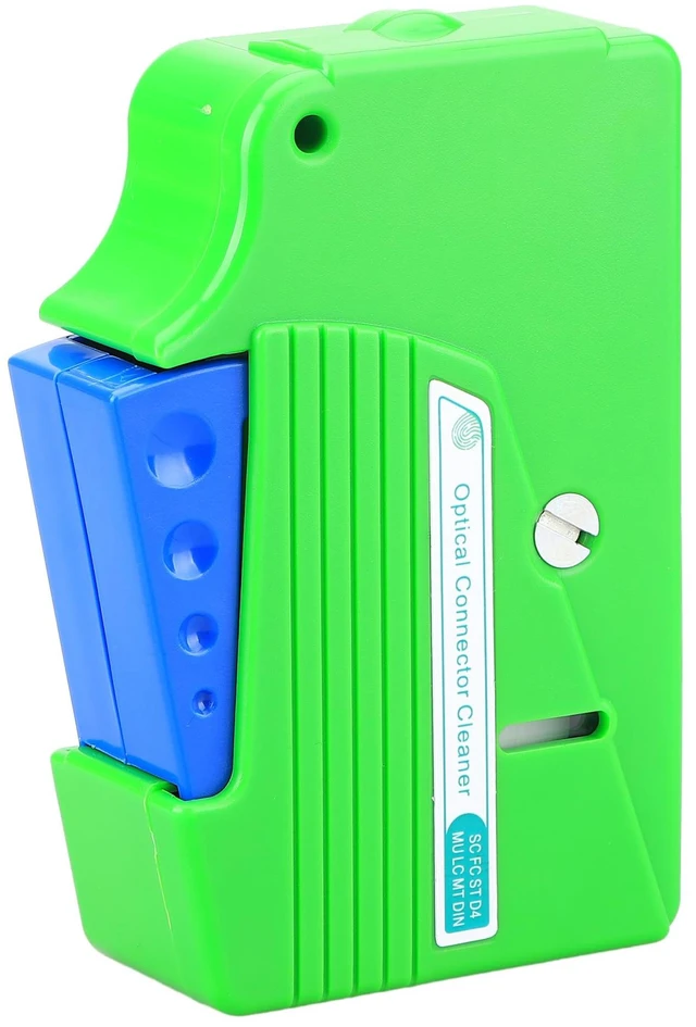 Main image of Fiber Optic Cleaning Box for SC/LC/FC Connectors, Professional Fiber Adapter Port Cleaner Kit