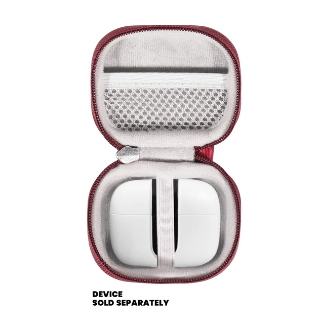 Alt view image 3 of 5 - True Wireless Earbuds Case Compatible with TAGRY X08, TOZO Wireless Earbuds Like T6, T12, TA, NC9, NC2 (Red)
