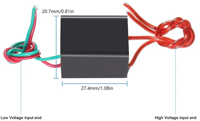 Alt view image 2 of 7 - 10pcs High Voltage Generator DC 3.6V 1.5A to 20KV 20000V Boost Step-up Power Module High Voltage Transformer