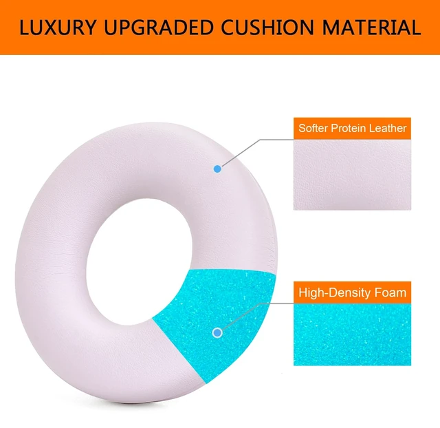 Alt view image 3 of 7 - Kit 2 IN1 Earpads for Sony WH-CH520 Wireless Headphones-Pink Replacement Cushions Kit 2 IN1 Ear Pads + Headband,Replacement Headstrap Pad & Earpads Repair Part