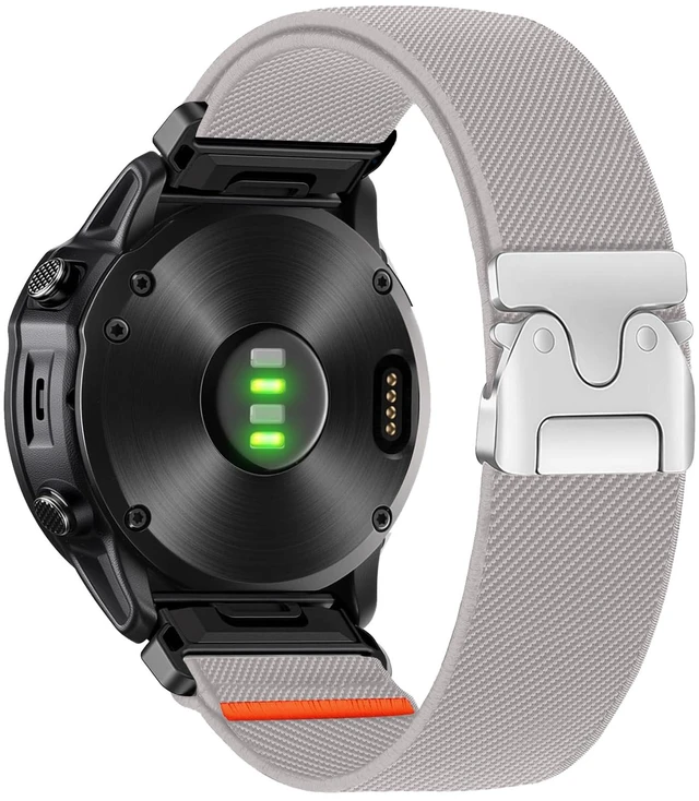 Main image of Nylon Bands Compatible with Garmin Fenix 8 47mm/7 Pro/7/6 Pro/6/Epix Pro 47mm/Approach S60/S62/S70/Quatix 7/7PRO/Forerunner 970/965/945 Adjustable Sport Replacement Straps for Women Men