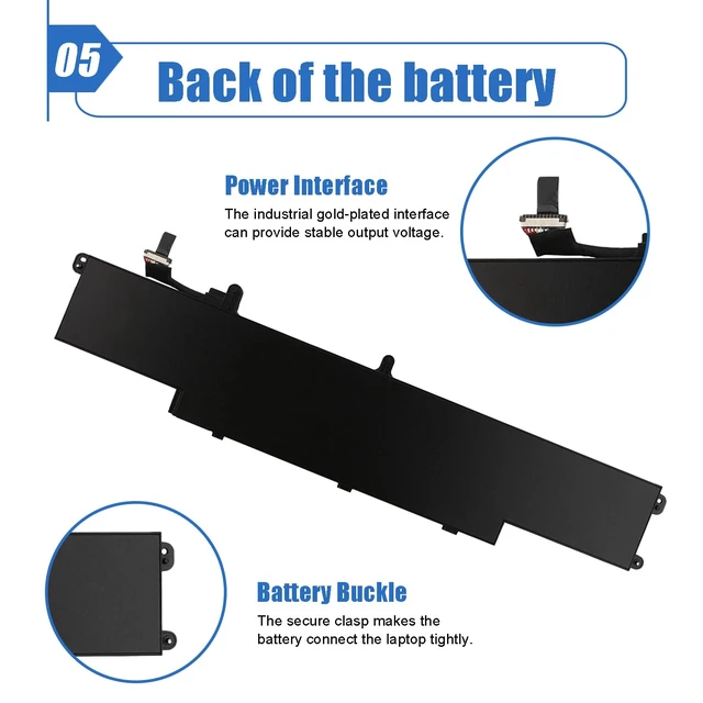 Alt view image 6 of 6 - 95Wh VS08XL Laptop Battery Compatible with HP ZBook Fury 16 G9 ZBook Fury 16 G10 ZBook Fury 16 G11 Mobile Workstation Series M86087-005 M85951-271 M86087-001 15.44V 5907mAh