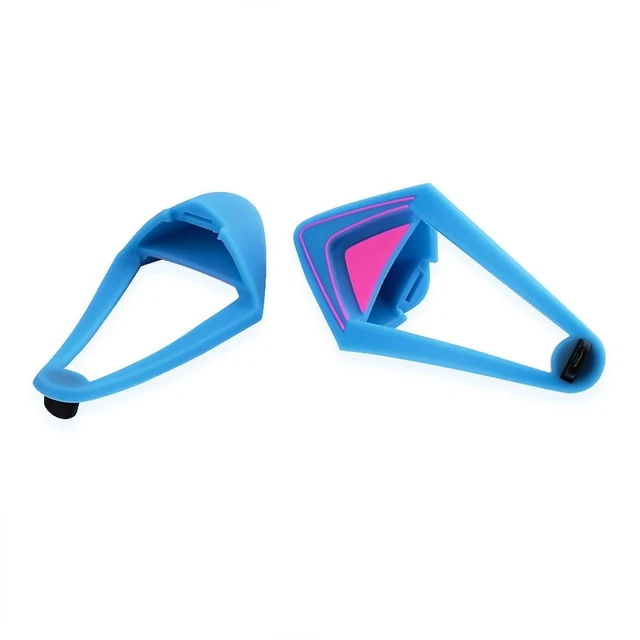 Alt view image 4 of 5 - Glow in Dark Silicone Cat Kitty Ears Lovely Fluorescent Cat Ears Compatible for Bose/Razer/HyperX/Corsair/SteelSeries Arctis/Edifier Gaming Headphones (Blue)
