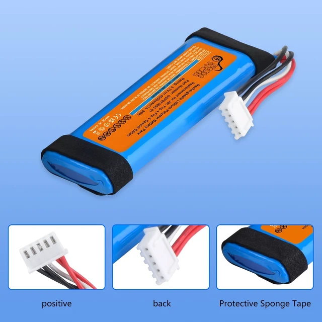 Alt view image 5 of 7 - 4000mAh Battery for JBL Flip 4, Flip 4 Special Edition, JBL GSP872693 01