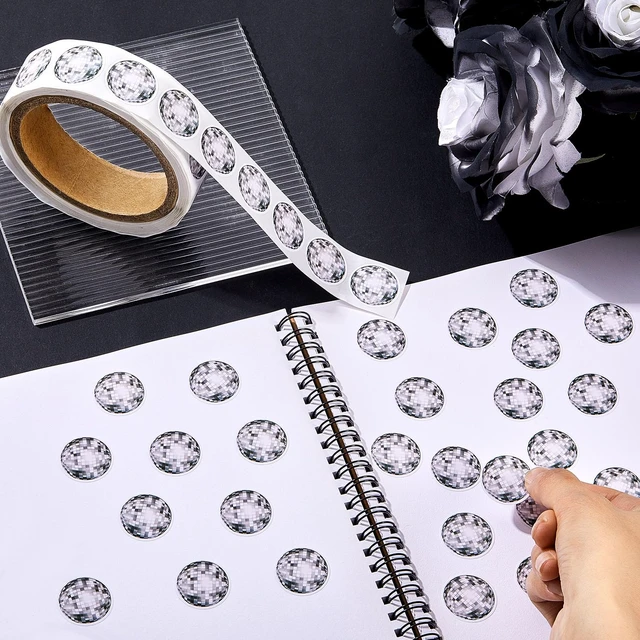 Alt view image 3 of 4 - 1000 Pcs Disco Ball Sticker 70s 80s Disco Stickers Disco Party Favors Retro Vinyl Decals for Adults Party Supply Waterproof Decor for Water Bottle Laptop Phone
