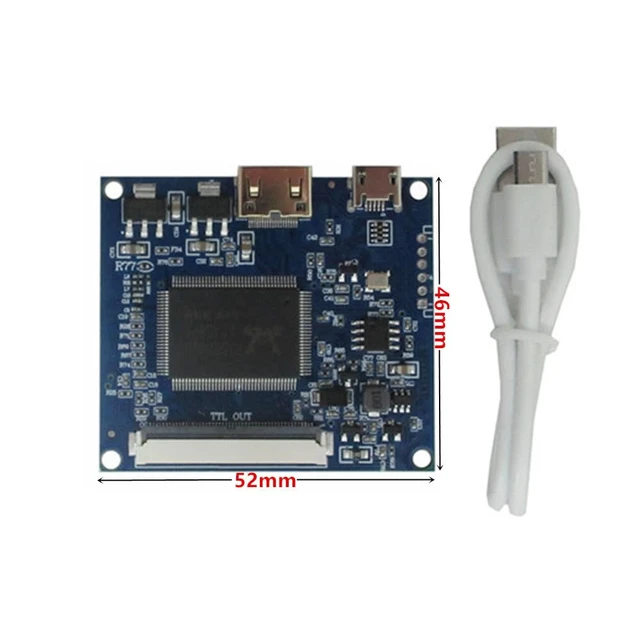 Alt view image 4 of 7 - 7 Inch 1024x600 Portable DIY LCD Display Screen with Mini-HDMI Driver Board Secondary Monitor for PC, Raspberry/Orange Pi, Gaming Consoles, Microscopes & More