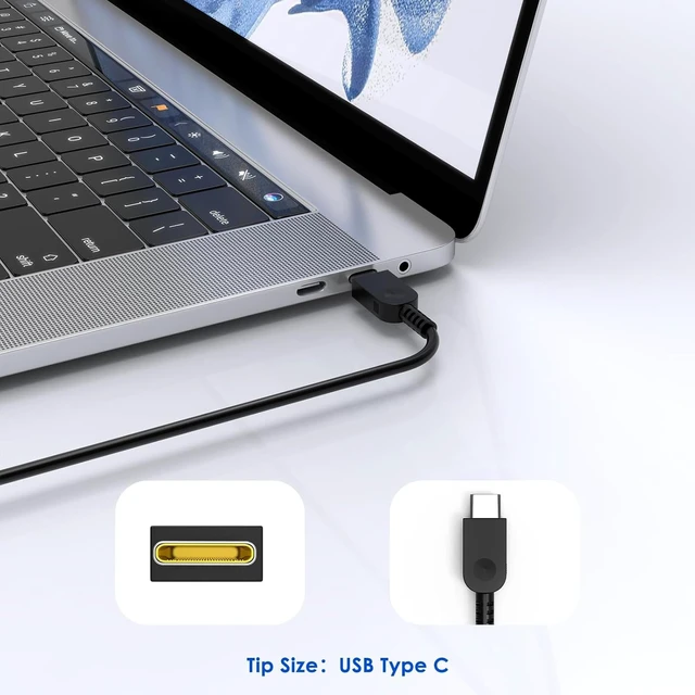 Alt view image 2 of 7 - 65W USB C Charger Compatible with Lenovo Thinkpad Yoga ThinkBook Compatible with ThinkPad X1 Carbon T14 T14s P14s E14 L14, Yoga 7i 9i, ThinkBook 14 15, Chromebook, New Slim Power Adapter