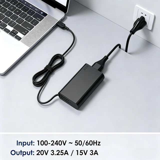 Alt view image 7 of 7 - 65W USB C Charger Compatible with Lenovo Thinkpad Yoga ThinkBook Compatible with ThinkPad X1 Carbon T14 T14s P14s E14 L14, Yoga 7i 9i, ThinkBook 14 15, Chromebook, New Slim Power Adapter