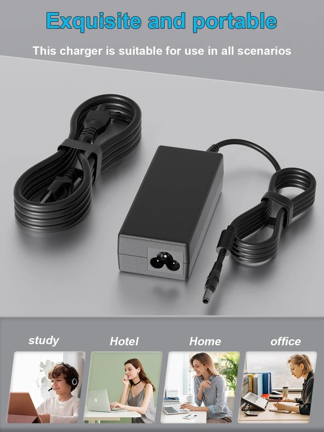 Alt view image 7 of 7 - 19V Laptop Charger 5.5mm for Samsung 2 3 4 5 6 7 ATIV Book 2 4 9 Notebook