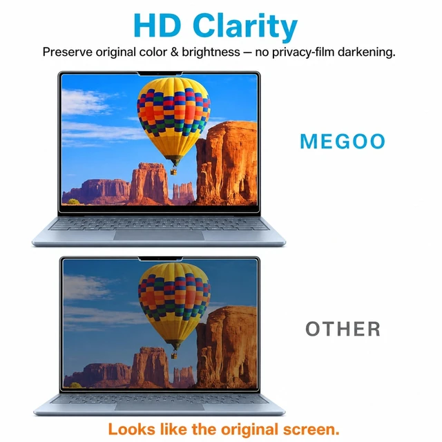 Alt view image 4 of 7 - Glass Screen Protector for Surface Laptop Go 3/ Laptop Go 2/1 12.4" Scratch Resistant / Easy Installation / ArmorShield 9H Hardness / Ultra Clear Tempered Glass