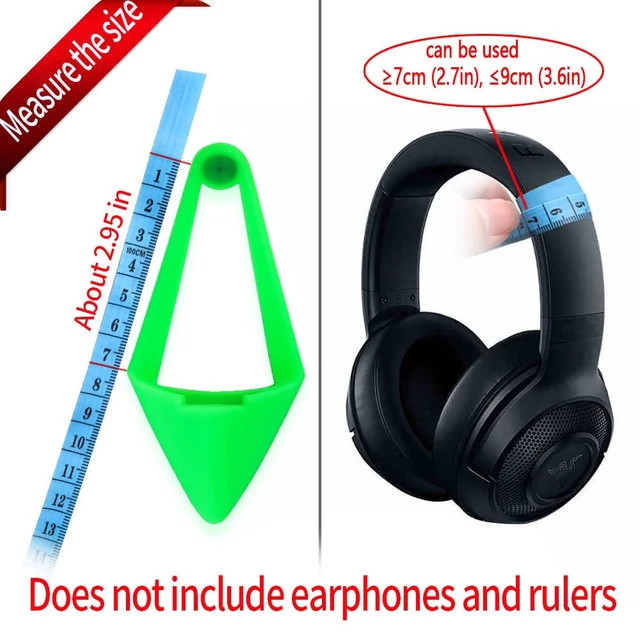 Alt view image 5 of 5 - Glow in Dark Silicone Cat Kitty Ears Lovely Fluorescent Cat Ears Compatible for Bose/Razer/HyperX/Corsair/SteelSeries Arctis/Edifier Gaming Headphones (Green)