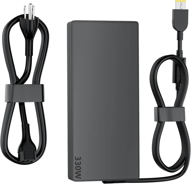Main image of 330W GaN Slim Tip Laptop Charger for Lenovo Legion 9 Pro7 Gaming AC Adapter Compatible with Lenovo Legion 16IRX9 16IRX9H 16ARX8H, ADL330SCC3A ADL330SLC3A SA10R16956 5A10W86289 AC Power Adapter Cord