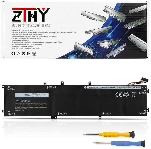 Main image of 4K1VM Laptop Battery Replacement for Dell G7 17 7700 Gaming/Vostro 15 7500 XPS 15 9560 9570 7590 /Inspiron 15 7501 7590 7591 /Precision 5520 5530 5540 Series 6GTPY 11.4V 6-Cell 97Wh
