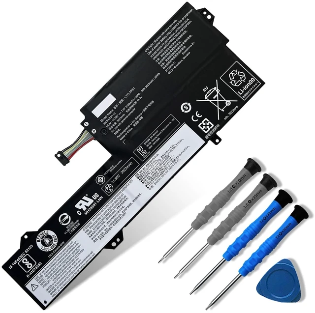 Main image of L17L3P61 Laptop Battery Compatible with Lenovo Ideapad Yoga 720-12IKB 330-11IGM 320S-13IKB Flex 6-11IGM 7000-13 Series Notebook L17M3P61 L17C3P61 11.58V 36W 3108mAh 3Cells