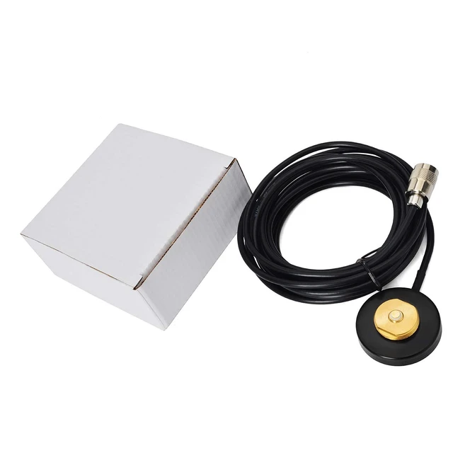 Alt view image 5 of 5 - Mini NMO Mount Magnetic Base 5M Low Loss Coax Cable, for NMO Mobile Antennas