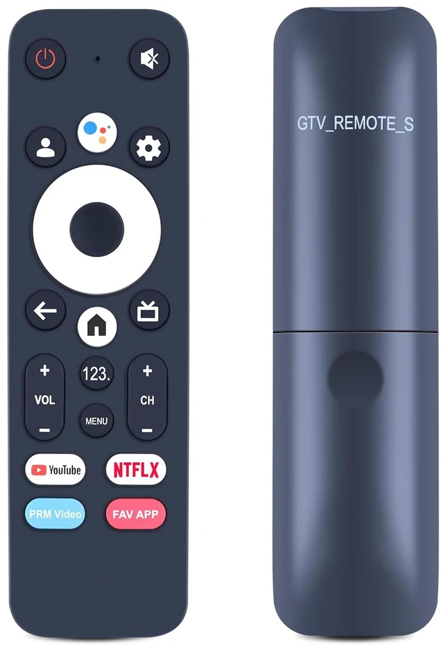 Main image of GTV-Remote-S Voice Replacement for Element Google TV Streaming Media Player Compatible Models: E300AD32G E650AE55G E650AE65G EMQ600AE100G E450AD43G E450AD50G E450AD55G E450AD70G, Easy Pairing