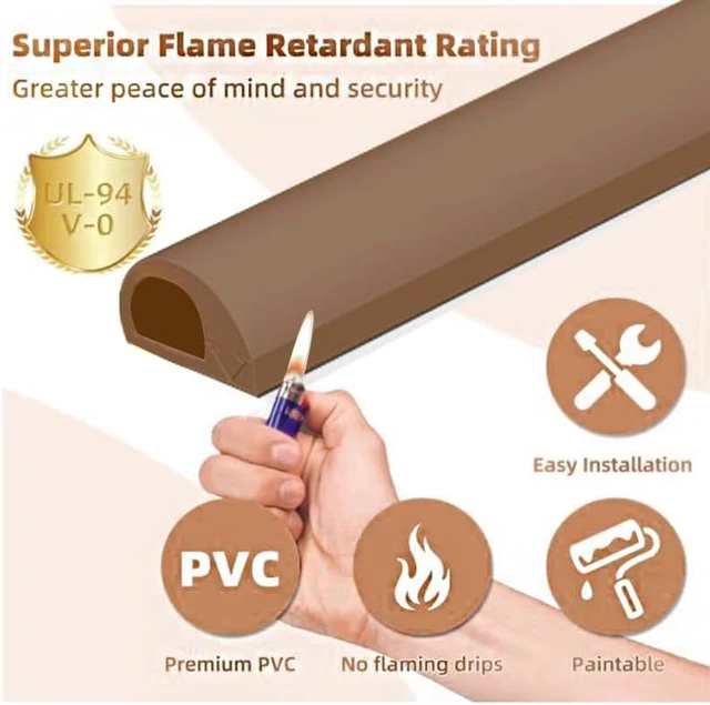 Alt view image 5 of 7 - Side Open One Cord Cable Raceway Wire Cover for Cords, Our Cable Track is Best Suited for one Wire (Diameter <0.27"),Wire Raceway Management Cable Concealer Channel (Brown, 196in)