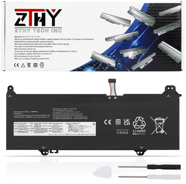 Main image of L18L3PG2 L18M3PG2 L18D3PG2 Laptop Battery for Lenovo 14E 14W Chromebook S345-14AST Series Laptop 5B10W13939 5B10W13940 5B10W13941 5B10T04978 5B10T04979 5B10T04980 11.52V 57Wh (Long Cable)