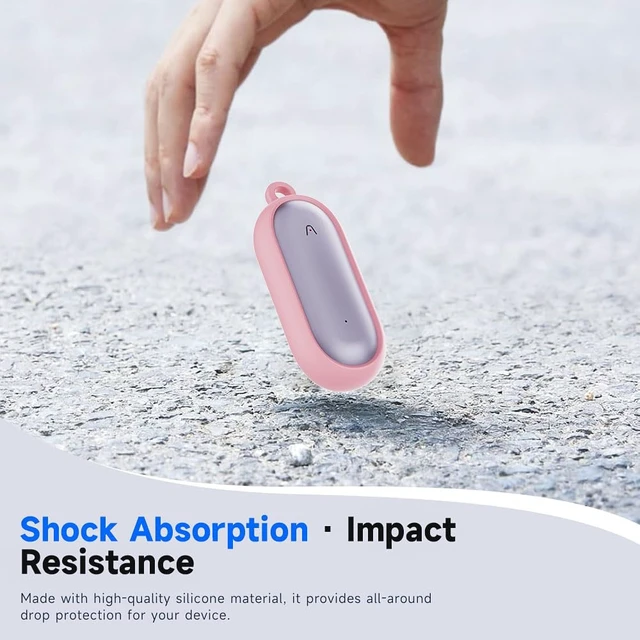 Alt view image 3 of 7 - Silicone Case PLAUD NotePin AI/NotePin S Voice Recorder Accessories with Lanyard - Pink