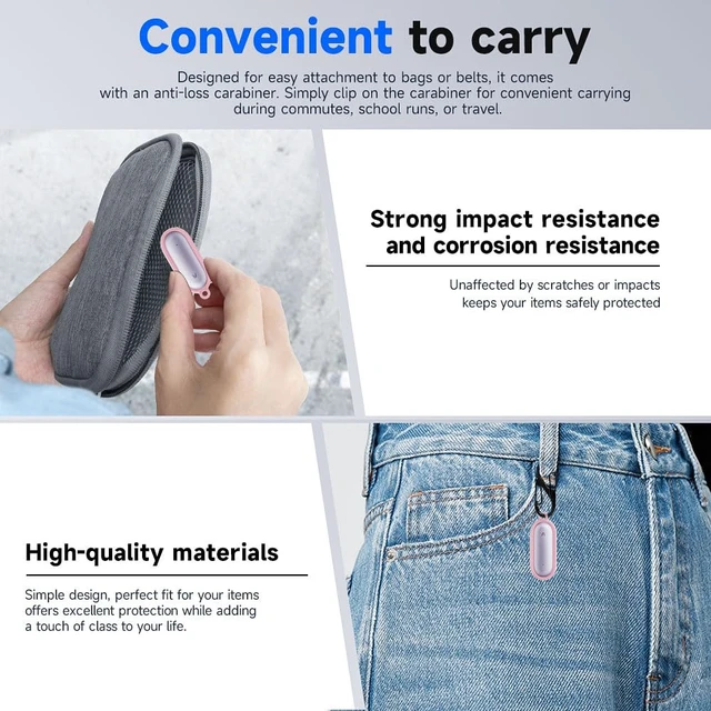 Alt view image 6 of 7 - Silicone Case PLAUD NotePin AI/NotePin S Voice Recorder Accessories with Lanyard - Pink