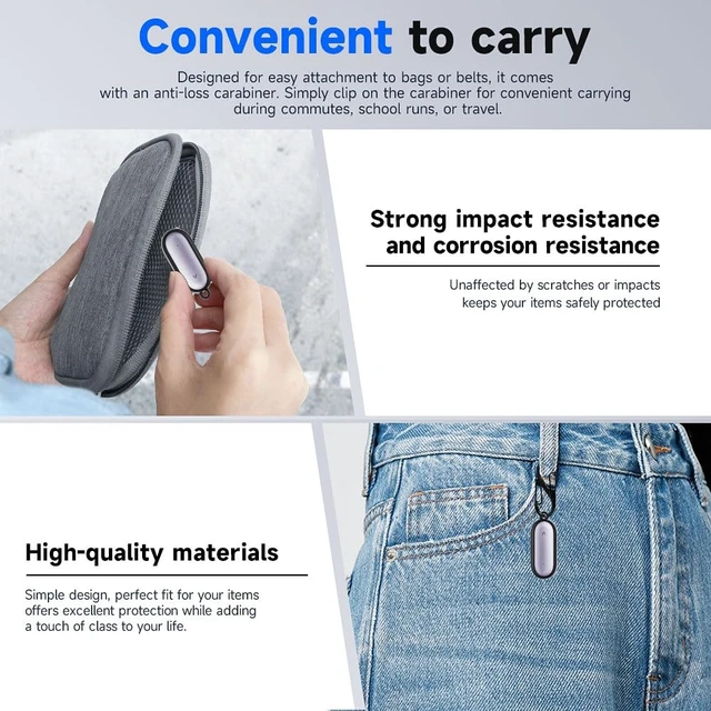 Alt view image 5 of 7 - Silicone Case PLAUD NotePin AI/NotePin S Voice Recorder Accessories with Lanyard - Black