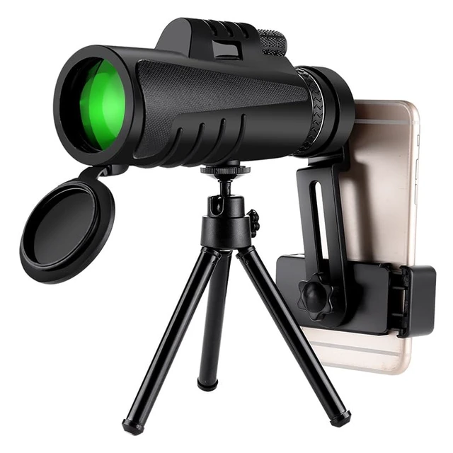 Alt view image 2 of 5 - 8x42 Monocular Telescope for Adults, Compact HD Monocular with Steady Handheld View, BAK4 Prism FMC Lens, One-Hand Focus Scope with Phone Adapter and Tripod for Bird Watching Hiking Concerts Sports