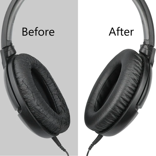 Alt view image 5 of 7 - Earpads for Sennheiser HD200 Pro/HD201/HD206/HD418/HD428 - Black for HD201/HD201S/HD206/HD200 Pro/HD180/HD418/HD419/HD421/HD428/HD429/HD438/HD439/HD448/HD449/HD451/HD461/HD471 Headphones
