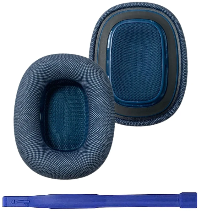Main image of Replacement Ear Cushions for AirPods Max 1 & 2, Knit Fabric Ear Pads with Memory Foam Magnetic Fit, Blue
