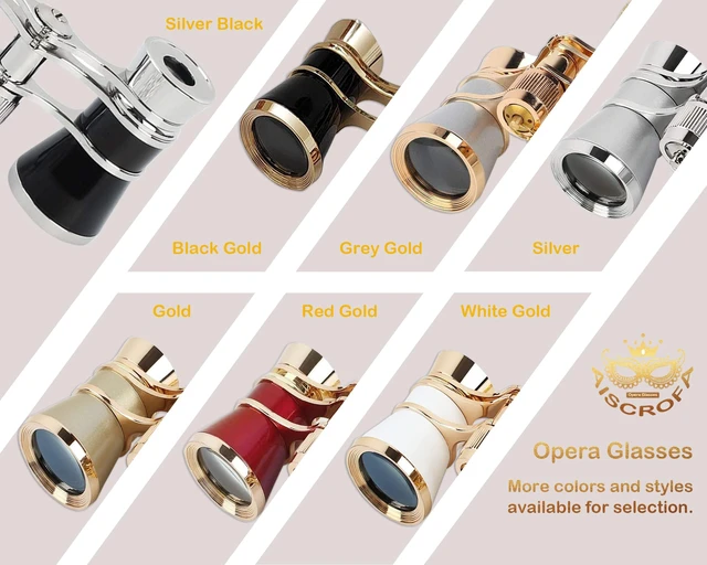 Alt view image 7 of 7 - Opera Glasses,3X25 Theater Binoculars with Foldable and Extendable Handle,Mini Binocular Compact Lightweight,Portable Theater Glasses for Adults Kids Women in Musical Concert