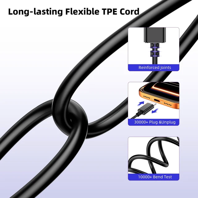 Alt view image 6 of 7 - USB C Wired Earbuds for iPhone 18 Pro 17 16 15 Volume Control Blue Magnetic Type C Headphones with Mic for Samsung S26 S25 S23 S22, Stereo Noise Canceling In-Ear Ear Buds for iPad 10 Pixel 9 8