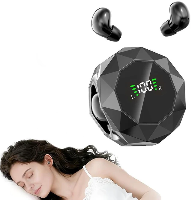 Main image of Smallest Invisible Mini Earbuds Wireless Bluetooth Headset, Low Profile Micro Tiny Discreet Hidden Earbudsfor Work, Small Headphones, Invisible Sleep Earphones for Small Ear Canals (Black)