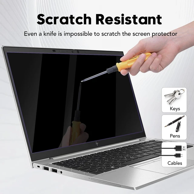 Alt view image 3 of 7 - 14" 16:9 Laptop Screen Protector for HP 14 Series, 9H Tempered Glass