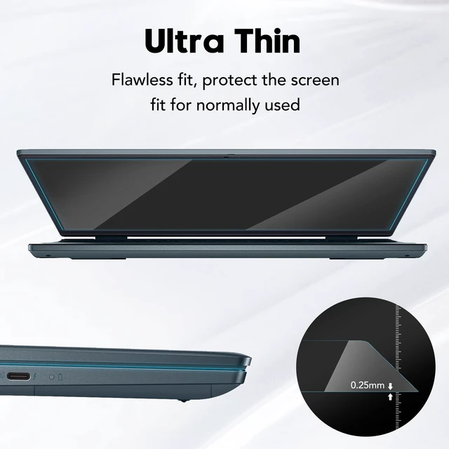 Alt view image 5 of 7 - 14" 16:9 Laptop Screen Protector for HP 14 Series, 9H Tempered Glass
