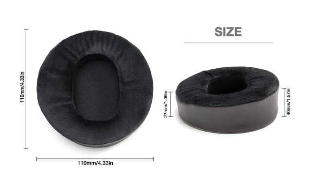 Alt view image 3 of 7 - Sheepskin Ear Pads Foam Cushion Compatible with Audeze LCD2 LCD3 LCD4Z LCD-XC MX4 Headphones (Elite Velour Hybrid)